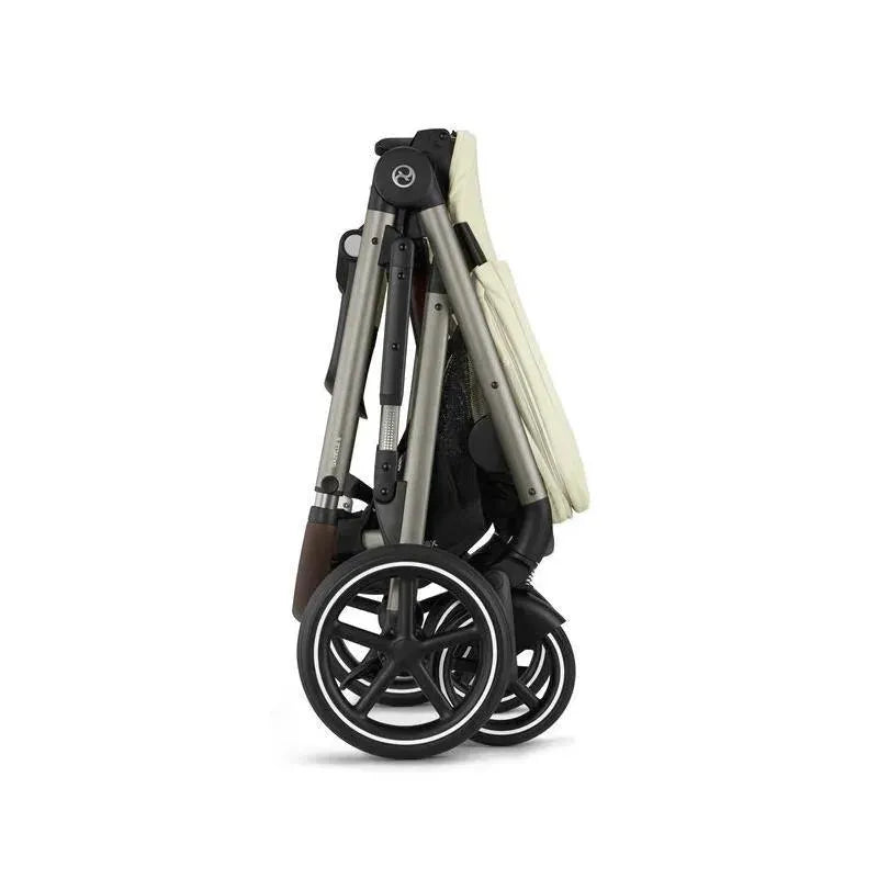 Cybex - Gazelle S 2 Double Stroller Bundle, Seashell Beige/Taupe Frame
