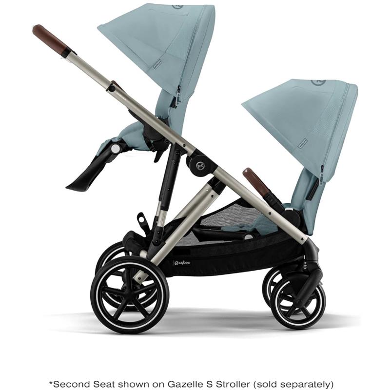 Cybex - Gazelle S Second Seat, Sky Blue With Taupe Frame