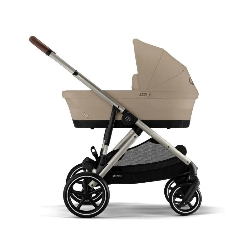 Cybex - Gazelle S 2 Single-to-Double Stroller, Taupe Frame/Almond Beige