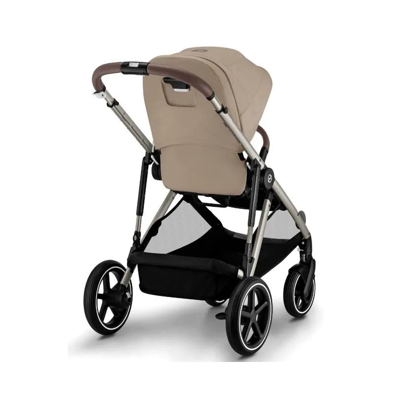 Cybex - Gazelle S 2 Single-to-Double Stroller, Taupe Frame/Almond Beige
