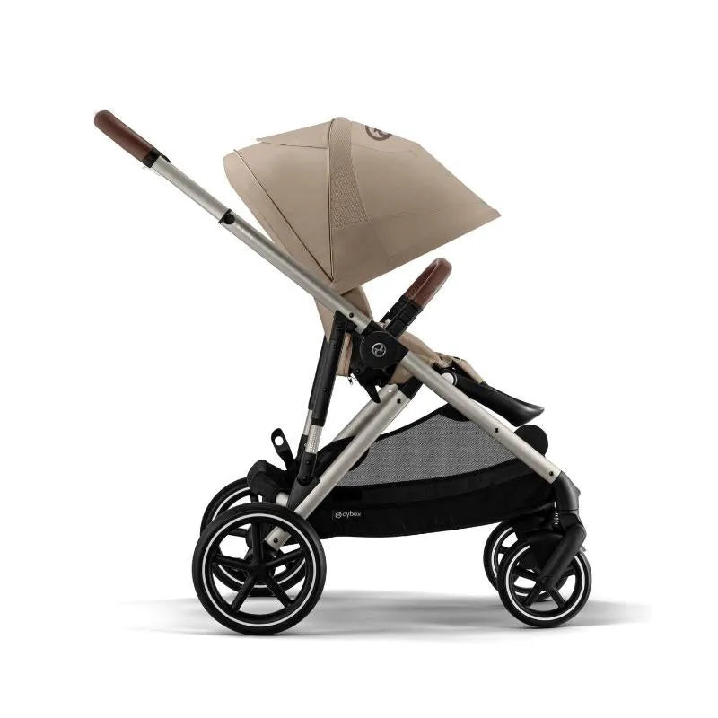 Cybex - Gazelle S 2 Single-to-Double Stroller, Taupe Frame/Almond Beige