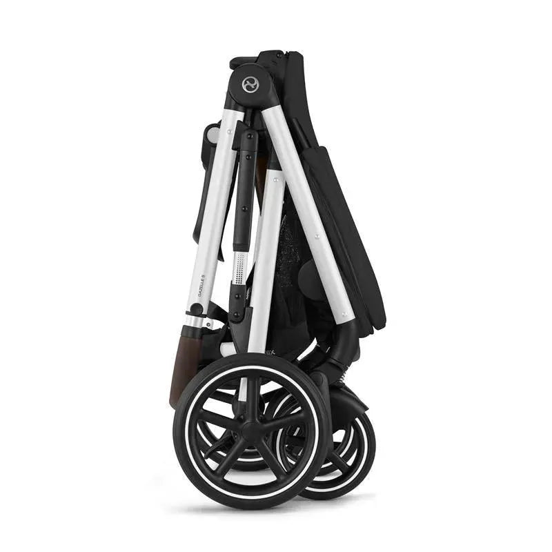 Cybex - Gazelle S 2 Single-to-Double Stroller, Silver Frame/Moon Black