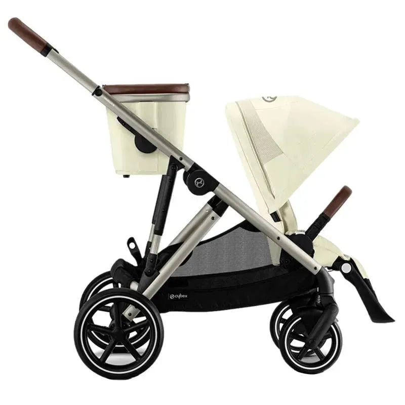 Cybex - Gazelle S 2 Single-to-Double Stroller, Taupe Frame/Seashell Beige