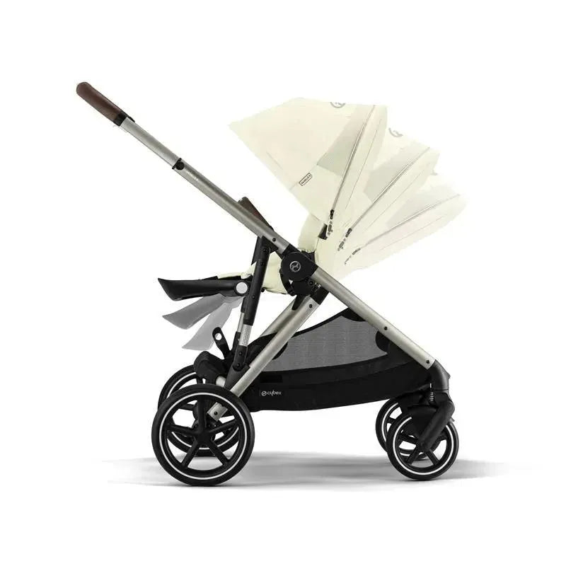 Cybex - Gazelle S 2 Single-to-Double Stroller, Taupe Frame/Seashell Beige