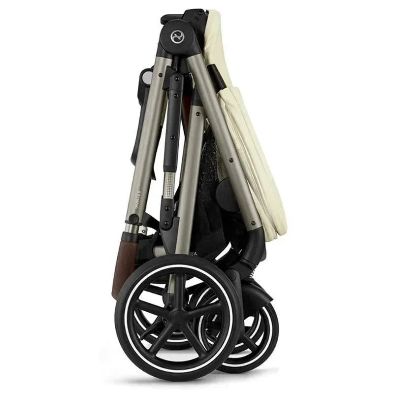 Cybex - Gazelle S 2 Single-to-Double Stroller, Taupe Frame/Seashell Beige