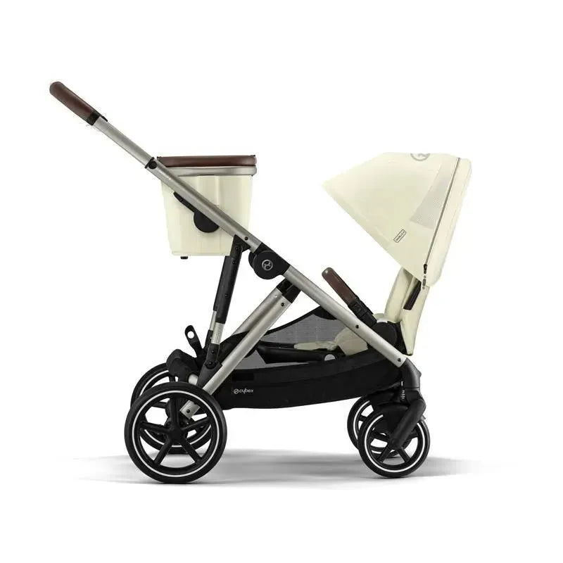 Cybex - Gazelle S 2 Single-to-Double Stroller, Taupe Frame/Seashell Beige