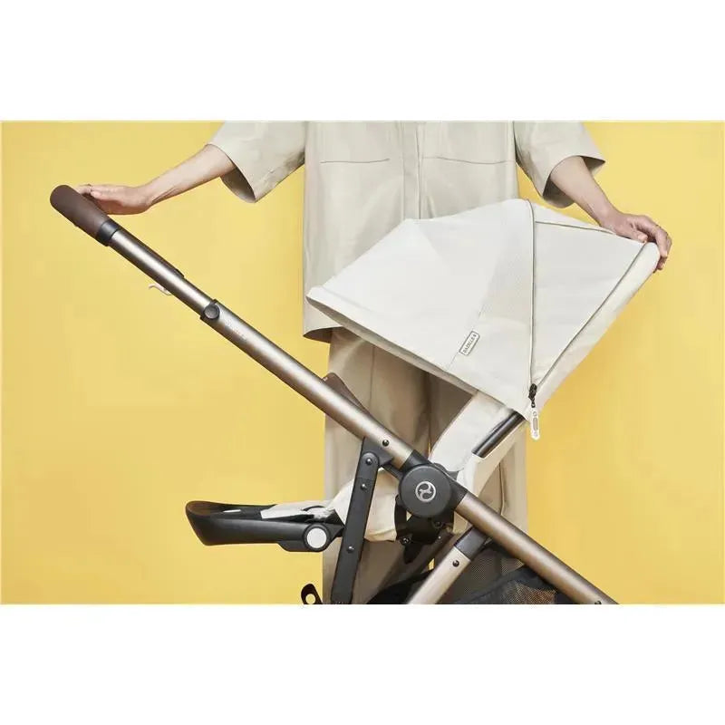 Cybex - Gazelle S 2 Single-to-Double Stroller, Taupe Frame/Seashell Beige