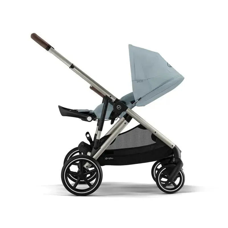 Cybex - Gazelle S 2 Single-to-Double Stroller, Taupe Frame/Sky Blue