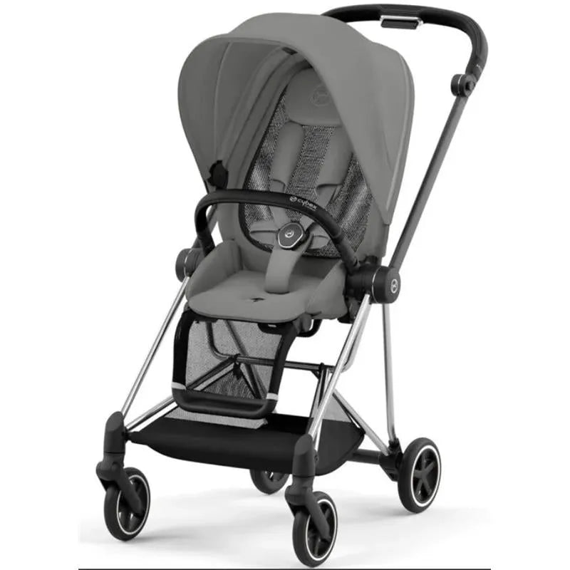 Cybex - Mios 3, Chrome/Black Frame + Mirage Grey Seat Pack
