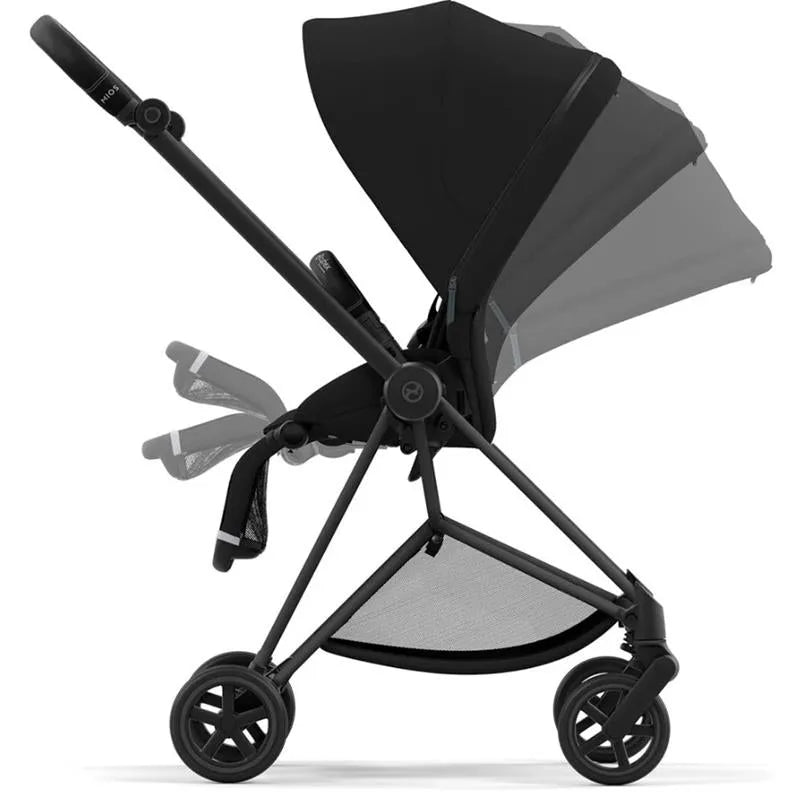 Cybex - Mios 3, Matte Black/Blk Frame + Deep Black Seat Pack
