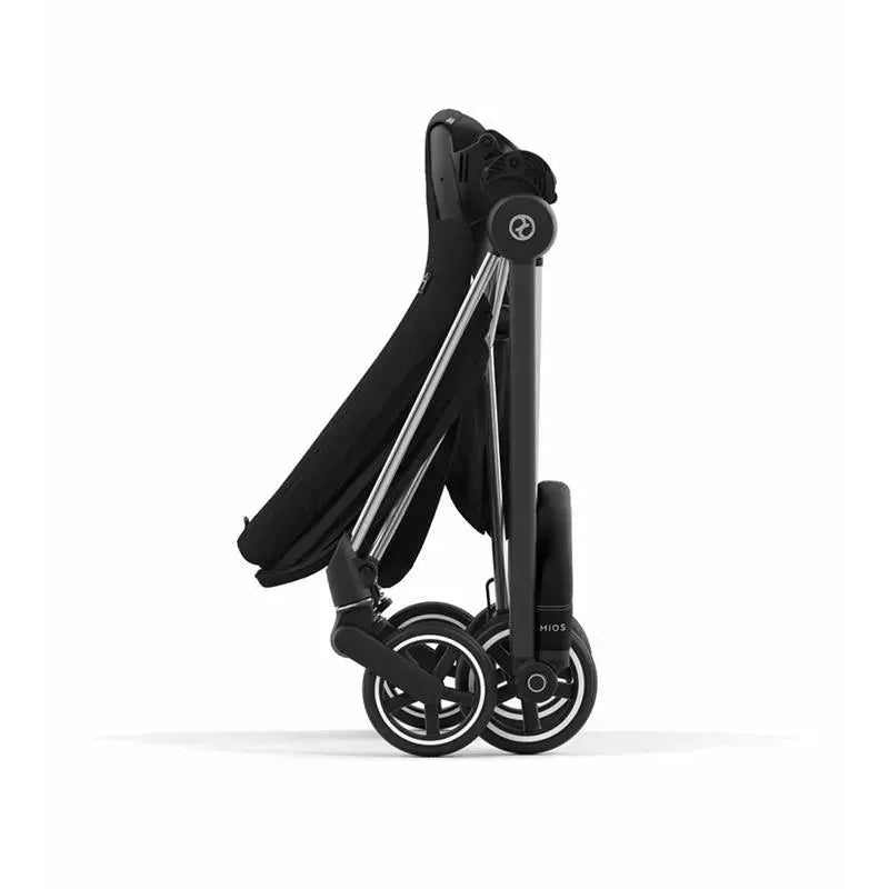 Cybex - Mios 3 Stroller, Chrome/Black + Deep Black Seat Pack
