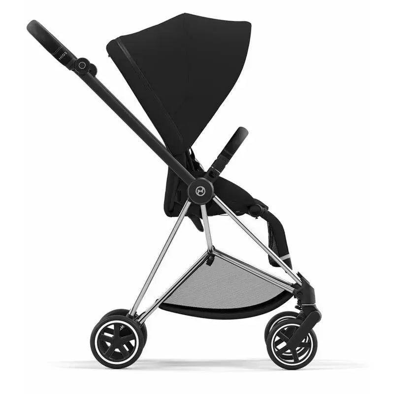 Cybex - Mios 3 Stroller, Chrome/Black + Deep Black Seat Pack