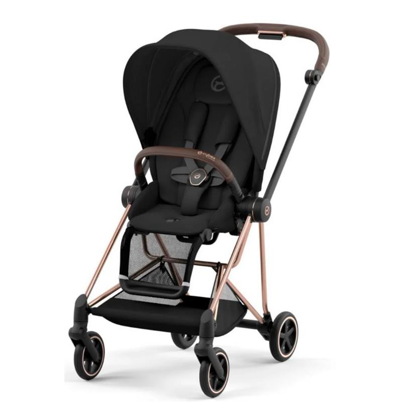 Cybex - Mios 3 Stroller Rose Gold Frame & Sepia Black Seat Pack