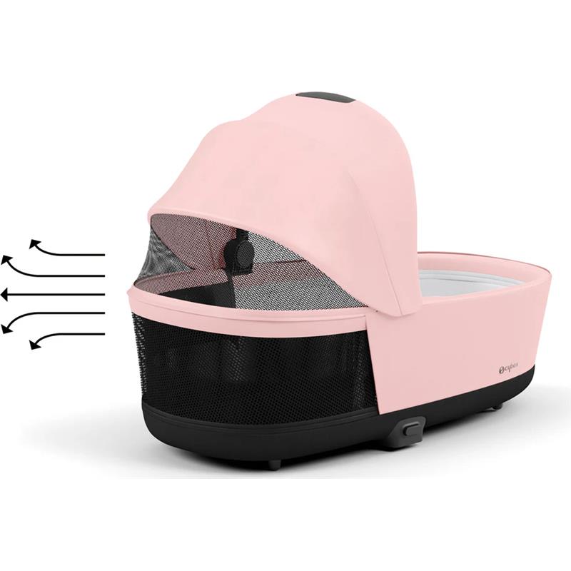 Cybex - PRIAM 4 / e-PRIAM 2 Lux Carry Cot, Peach Pink