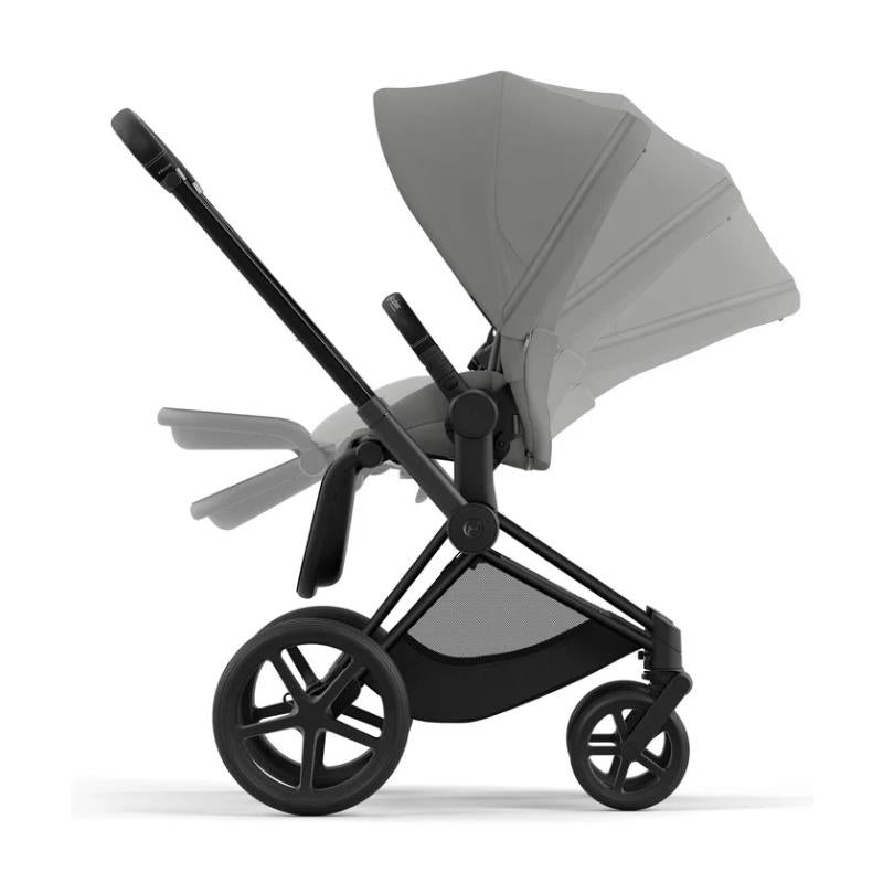 Cybex - Priam 4 Stroller In Matte Black, Mirage Grey