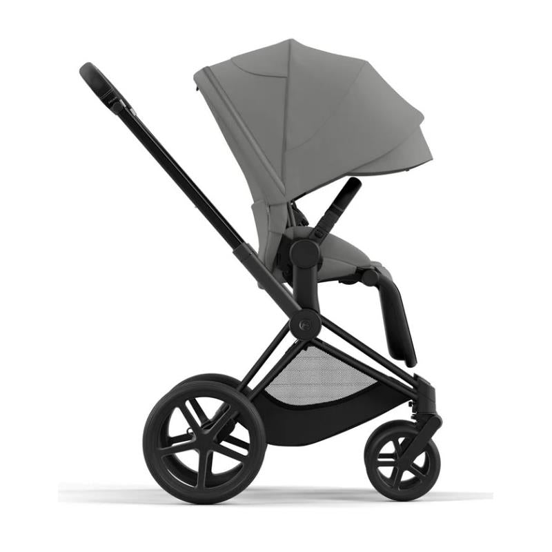 Cybex - Priam 4 Stroller In Matte Black, Mirage Grey
