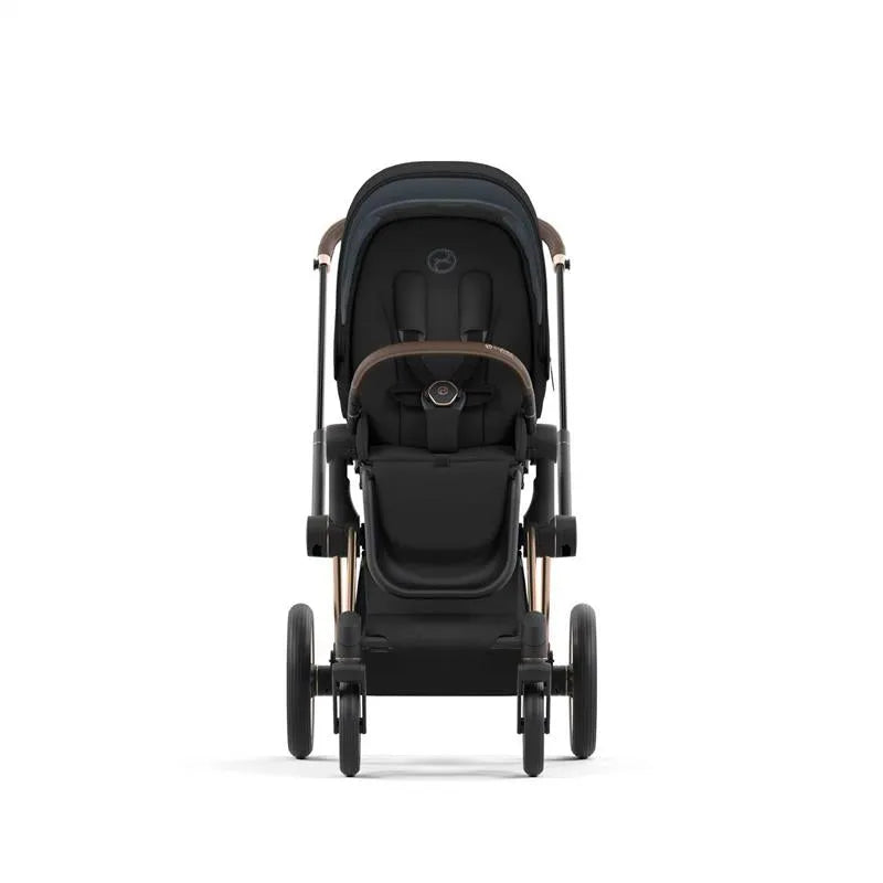Cybex - Priam 4 Stroller Rose Gold Frame + Sepia Black Seat Pack