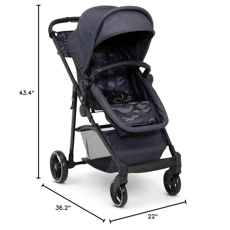 Delta Children - Baby Gap 2-In-1 Carriage Stroller, Camo Black