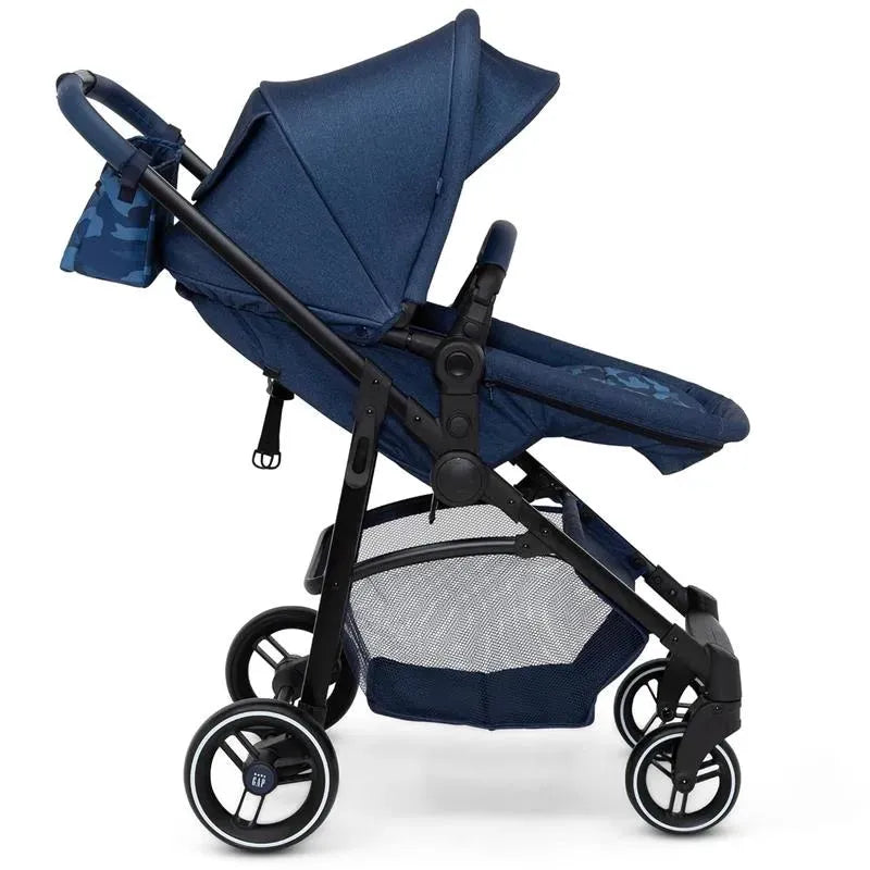 Delta Children - Baby Gap 2-In-1 Carriage Stroller, Camo Blue