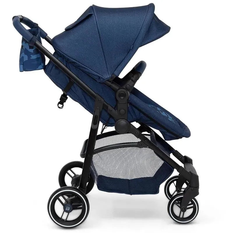 Delta Children - Baby Gap 2-In-1 Carriage Stroller, Camo Blue