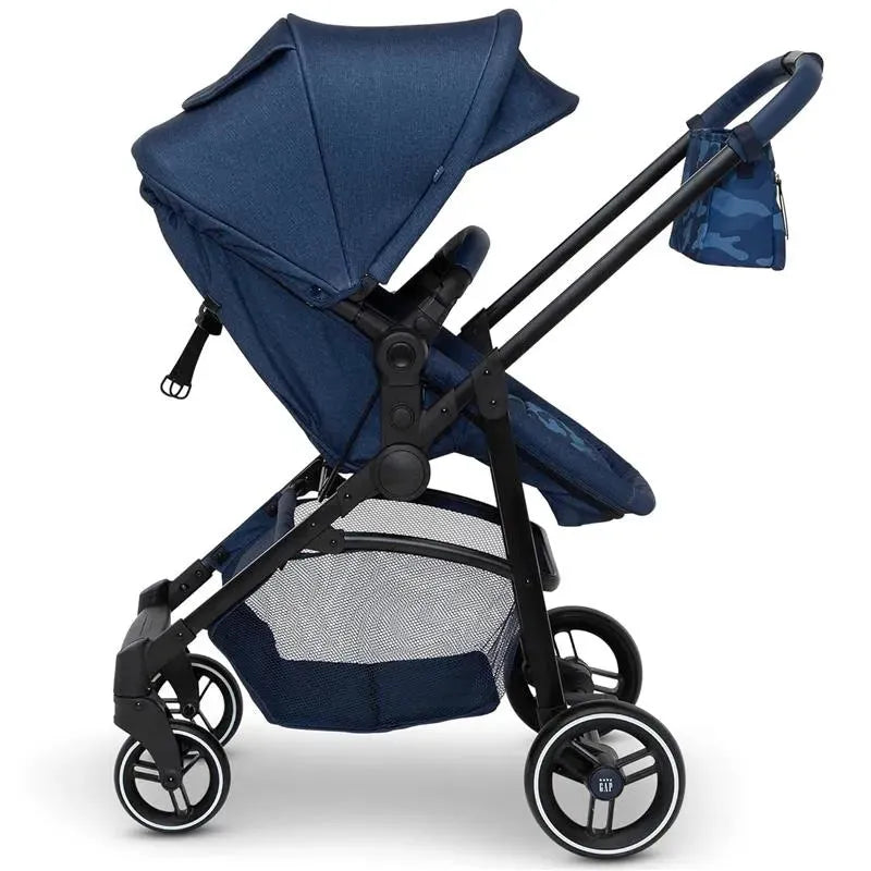 Delta Children - Baby Gap 2-In-1 Carriage Stroller, Camo Blue