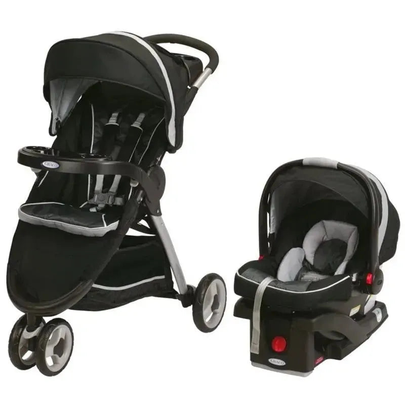 Graco FastAction Fold Sport Stroller Click Connect Travel System - Gotham