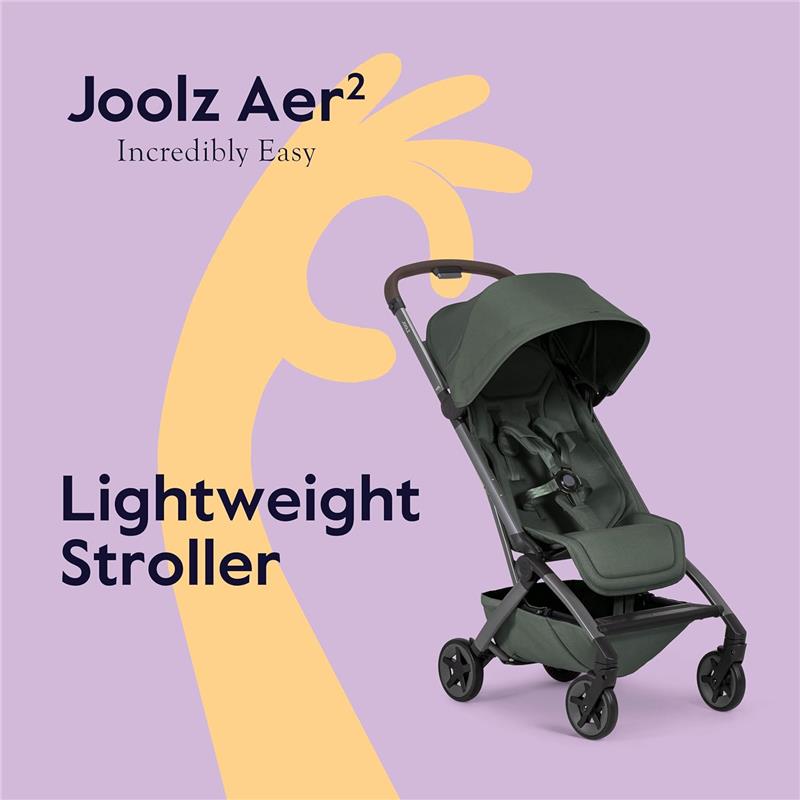 Joolz - Aer² Lightweight Compact Stroller, Forest Green