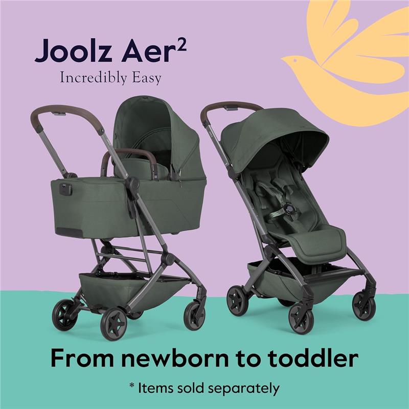 Joolz - Aer² Lightweight Compact Stroller, Forest Green