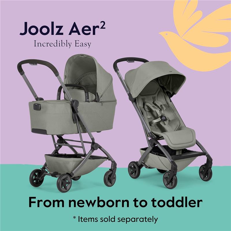 Joolz - Aer² Lightweight Compact Stroller, Sage Green