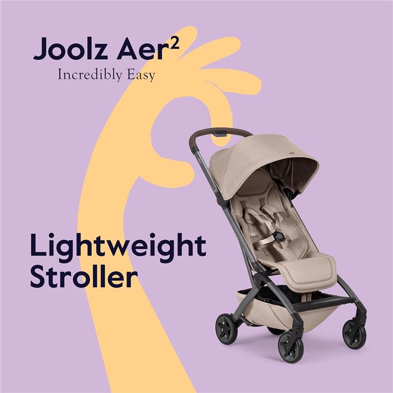 Joolz - Aer² Lightweight Compact Stroller, Sandy Taupe
