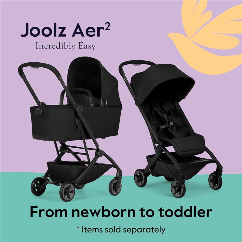 Joolz - Aer² Lightweight Compact Stroller, Space Black