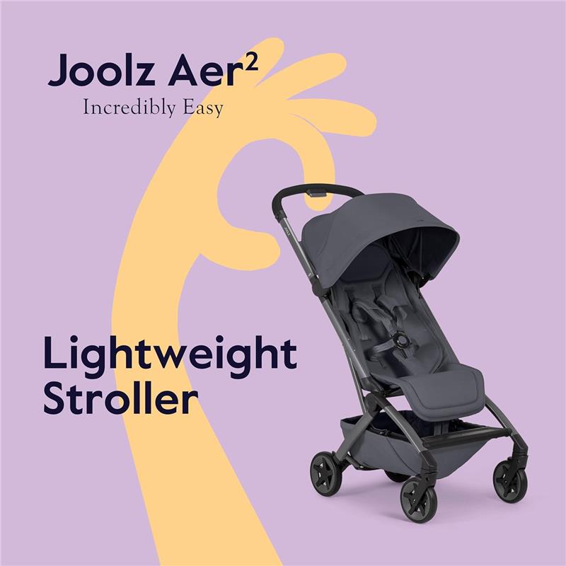 Joolz - Aer² Lightweight Compact Stroller, Stone Grey