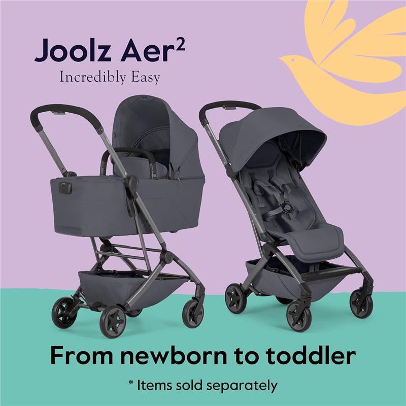 Joolz - Aer² Lightweight Compact Stroller, Stone Grey