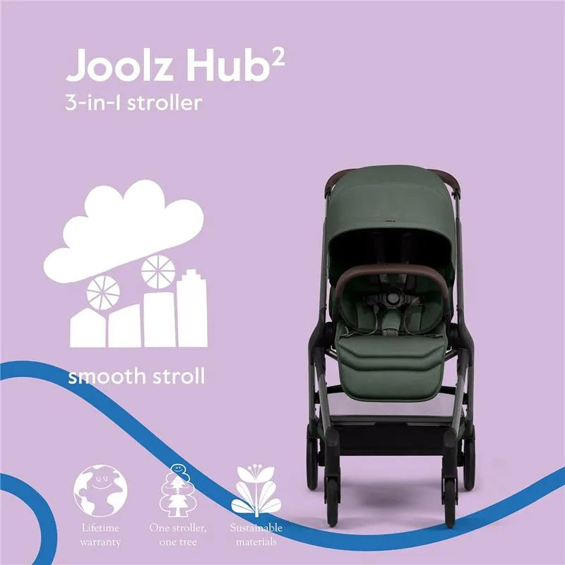 Joolz - Hub² Compact Stroller Lightweight, Forest Green
