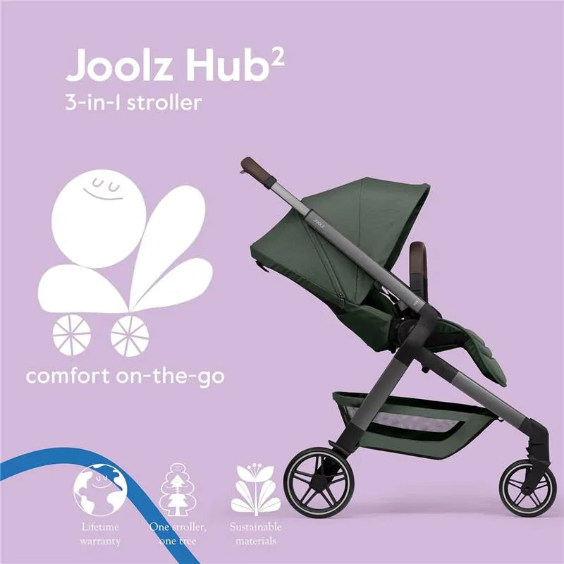Joolz - Hub² Compact Stroller Lightweight, Forest Green