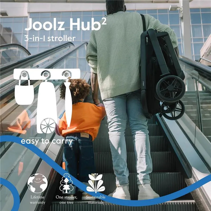Joolz - Hub² Compact Stroller Lightweight, Forest Green
