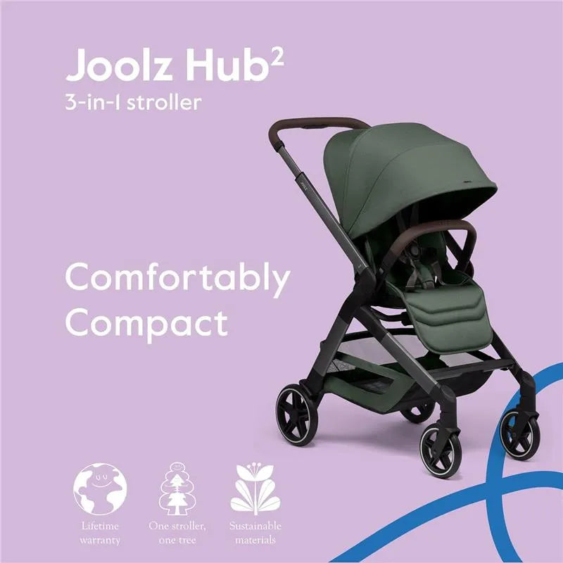 Joolz - Hub² Compact Stroller Lightweight, Forest Green