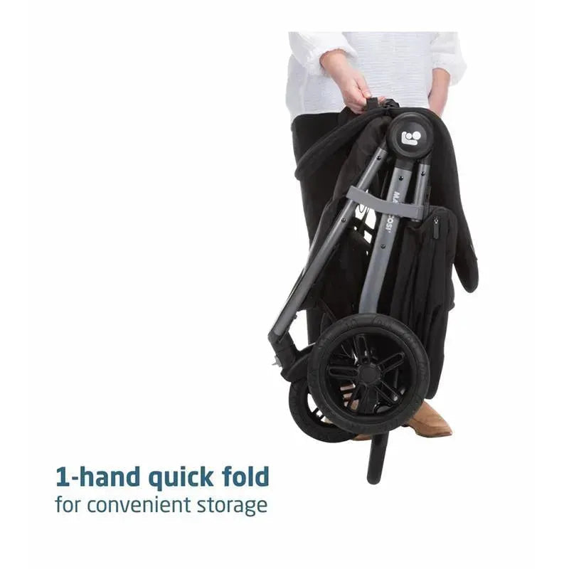 Maxi-Cosi - Gia XP Luxe 3-Wheel Travel System, Midnight Black