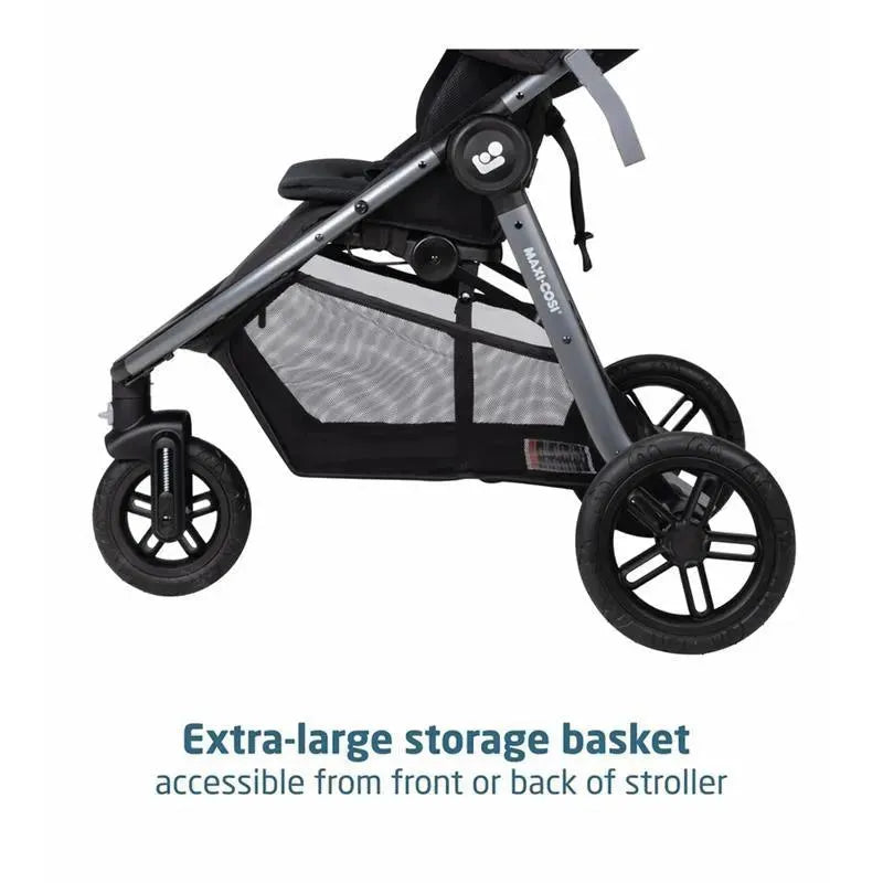 Maxi-Cosi - Gia XP Luxe 3-Wheel Travel System, Midnight Black