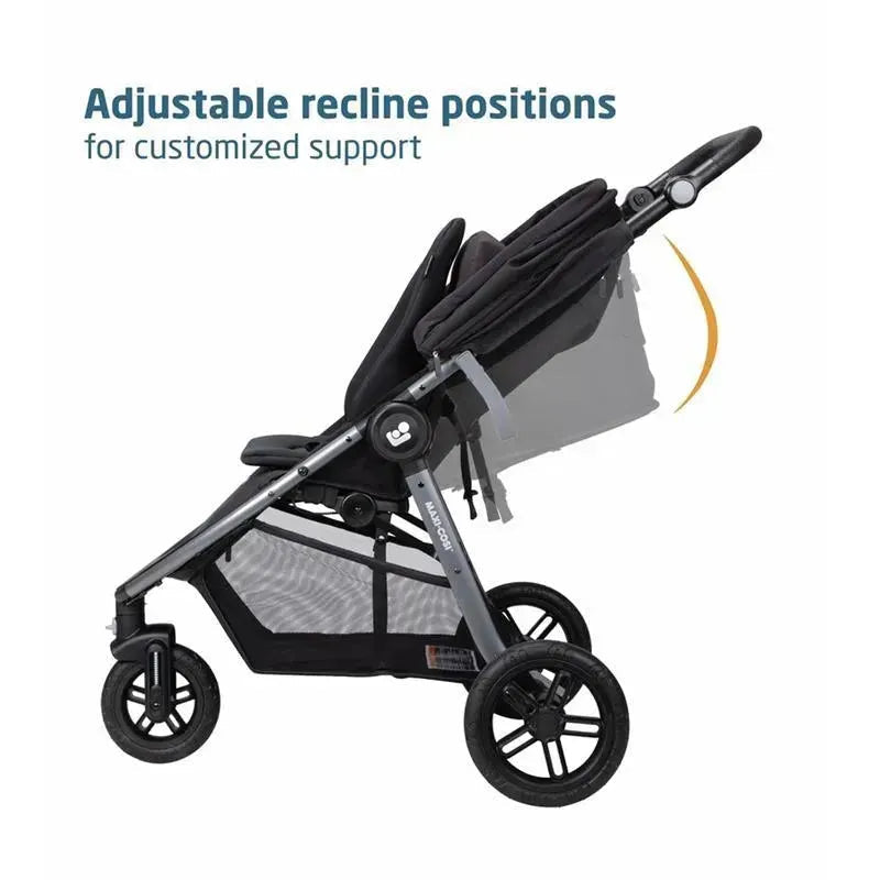 Maxi-Cosi - Gia XP Luxe 3-Wheel Travel System, Midnight Black