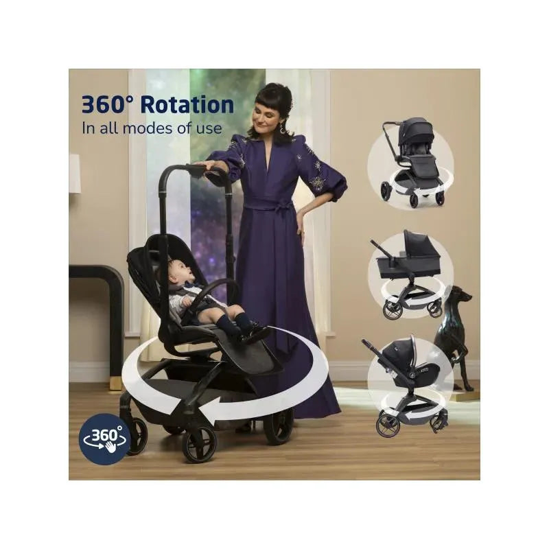 Maxi-Cosi - Tana 360 Rotating Modular Stroller Kindred Collection, Onyx Heritage