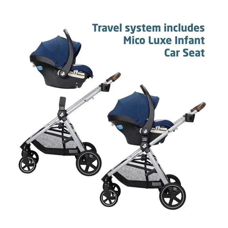 Maxi-Cosi - Zelia 2 Luxe 5-in-1 Modular Travel System, New Hope Navy