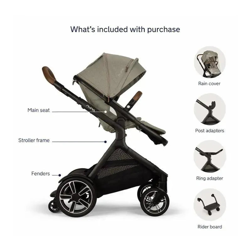 Nuna - DEMI Next Stroller with Rider Board, Granite