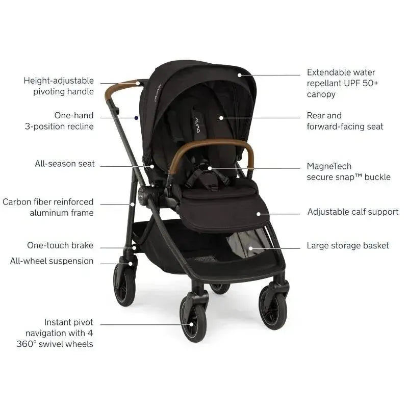 Nuna - Swiv Stroller, Caviar
