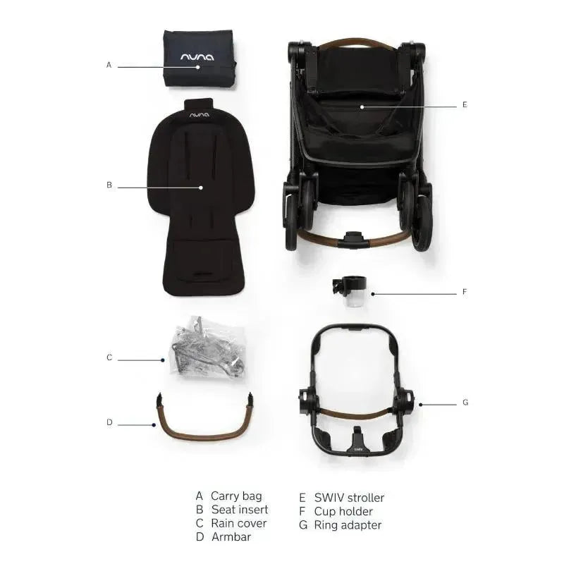 Nuna - Swiv Stroller, Caviar