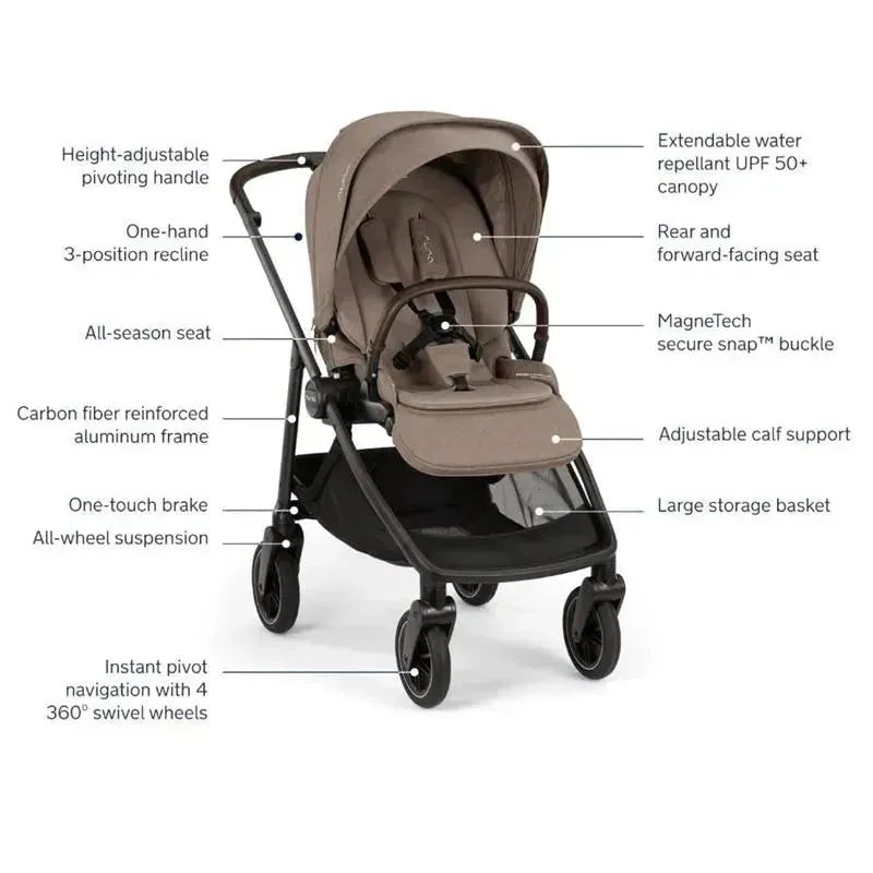 Nuna - Swiv Stroller, Cedar