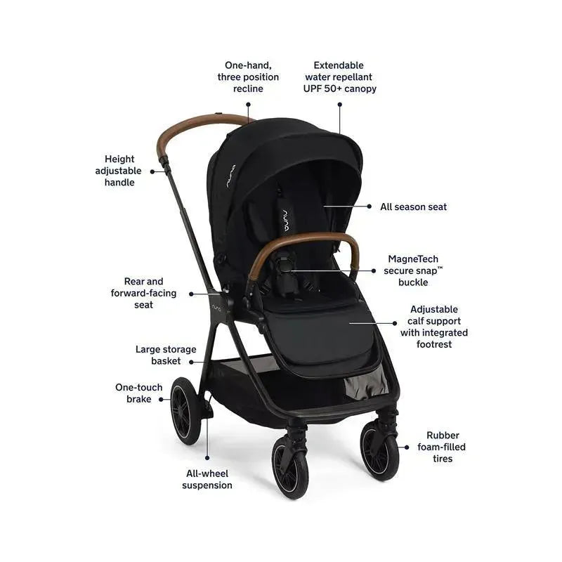Nuna - Triv Next Stroller, Caviar