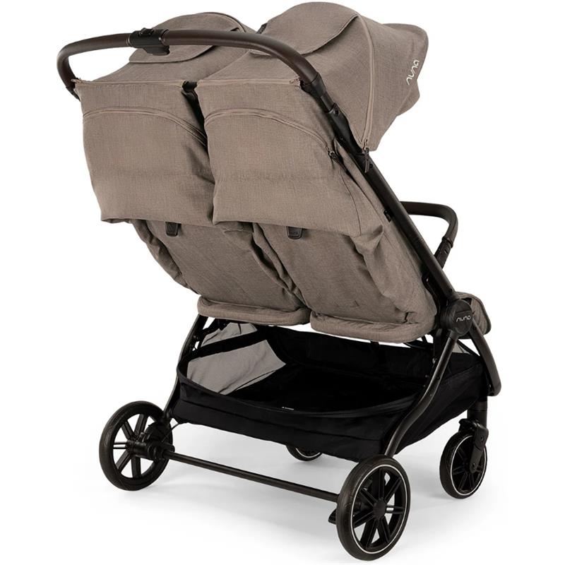 Nuna - TRVL Dubl Lightweight Side by Side Double Stroller, Cedar