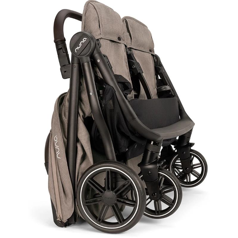 Nuna - TRVL Dubl Lightweight Side by Side Double Stroller, Cedar