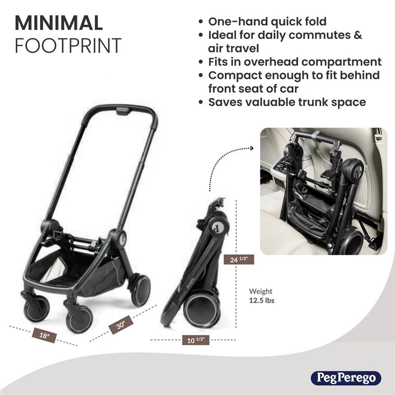 Peg Perego - City Loop Infant Car Seat & Stroller Combo with Primo Viaggio 4-35 Urban Mobility Infant Car Seat